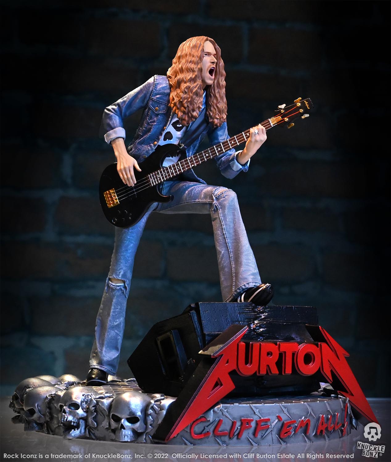 Cliff Burton Statue in Production for the KnuckleBonz Rock Iconz Series